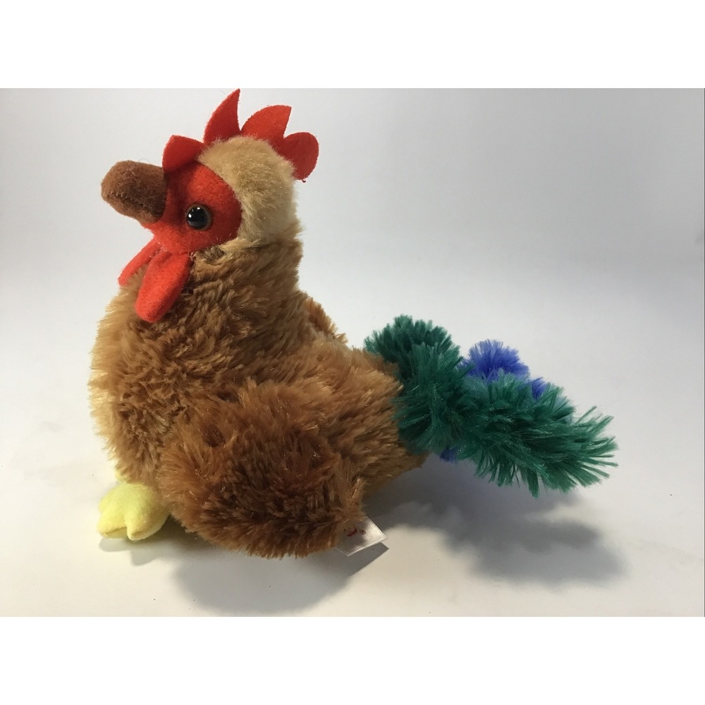 6 Inch Mini Flopsie Cocky Rooster Plush Stuffed Animal by Aurora
